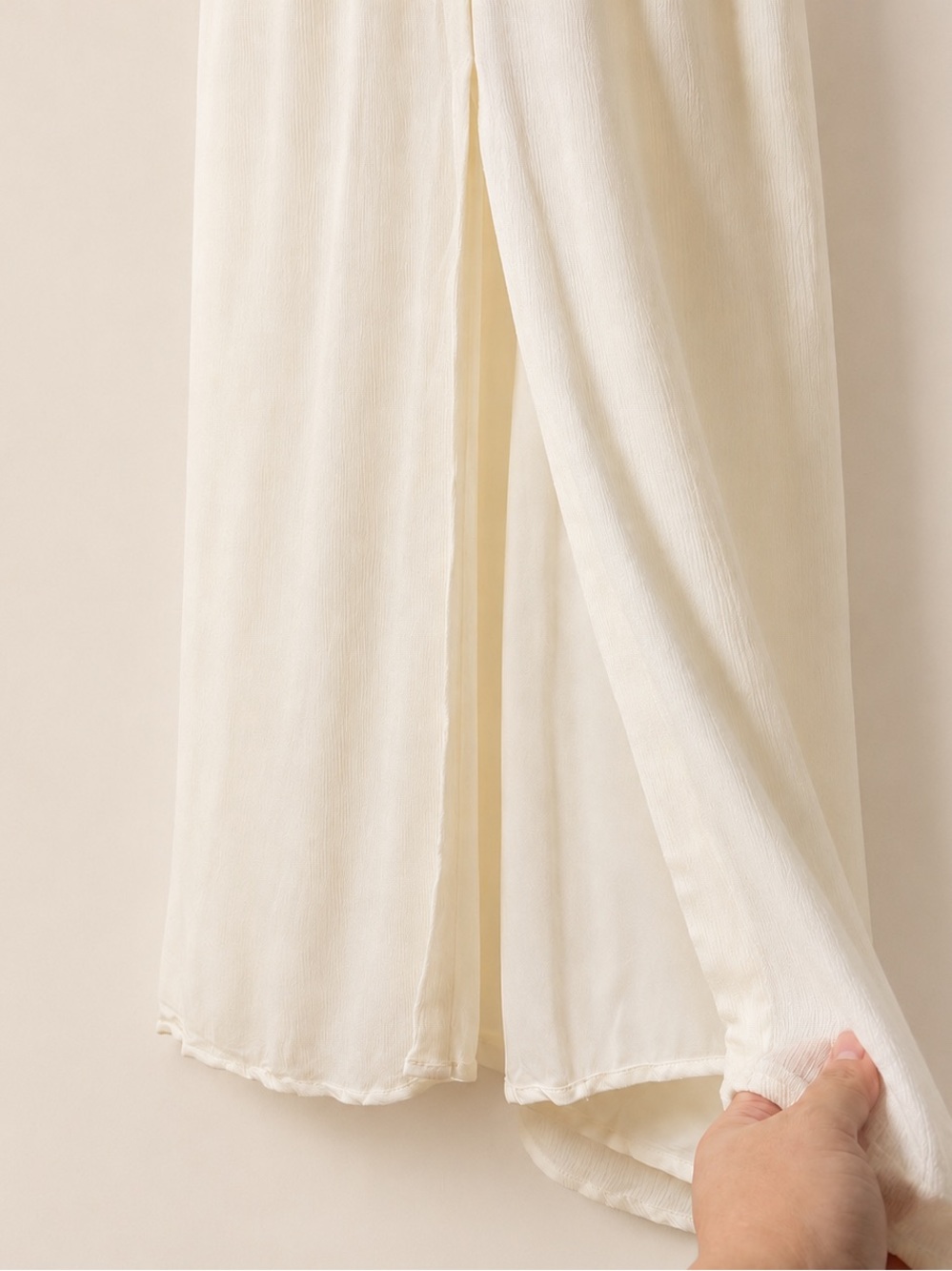Showpo Sitting Pretty Maxi Dress Ivory Size 12 Button Front Boho - Picture 6 of 10